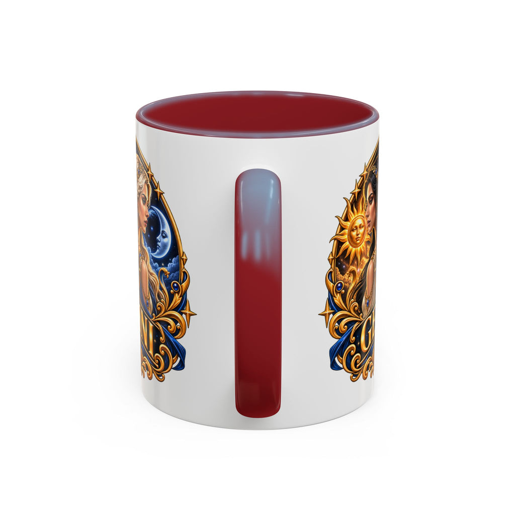Gemini Zodiac Coffee Mug — Gemini Sign Astrology Accent Mug (11/15oz)