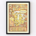 Vintage Map of the Old Northwest Territory 1787
