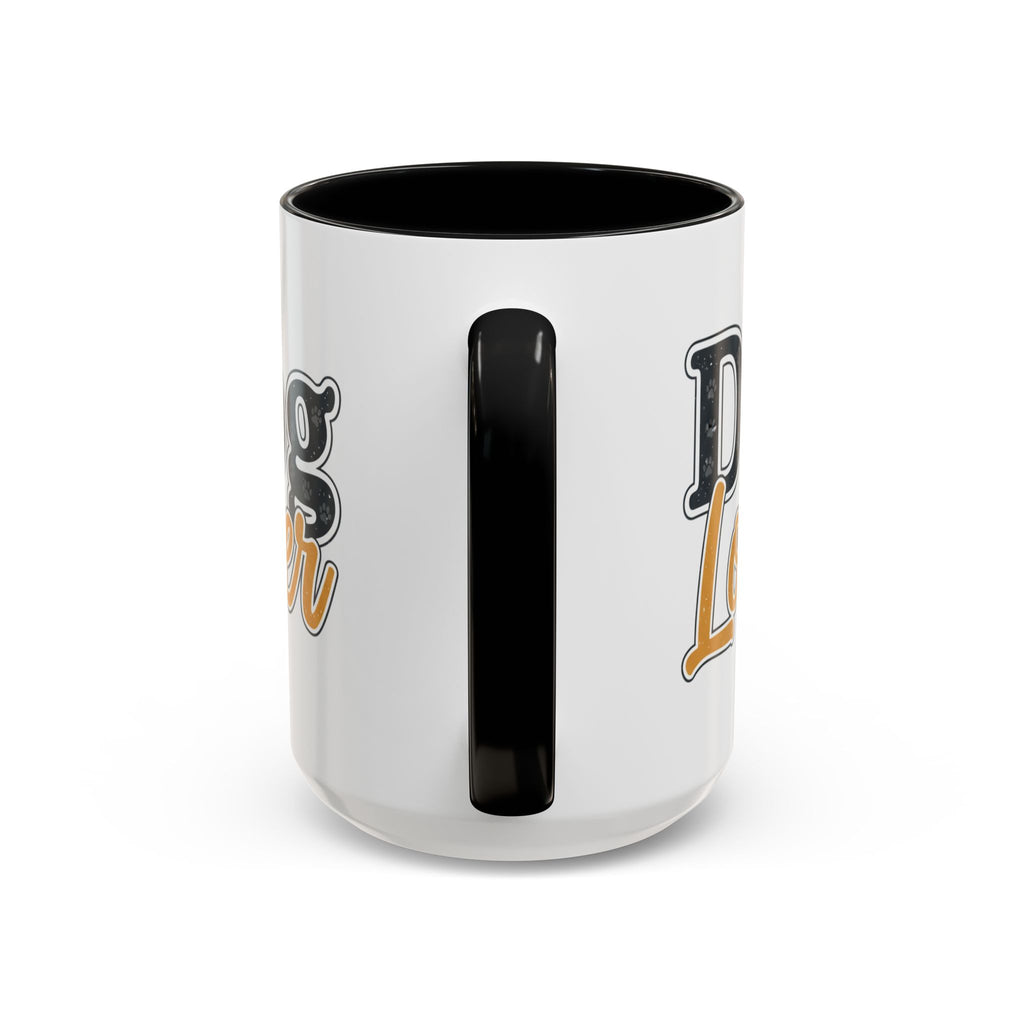 Dog Lover Accent Coffee Mug — 'Dog Lover' 11/15oz Ceramic Mug