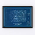 Vintage Map of Allen County, Indiana 1936
