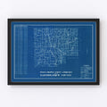 Vintage Map of Bartholomew County, Indiana 1936