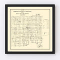 Vintage Map of Benton County, Indiana 1909