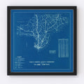 Vintage Map of Clark County, Indiana 1936