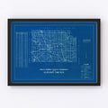 Vintage Map of Clinton County, Indiana 1936