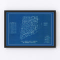 Vintage Map of Dearborn County, Indiana 1936