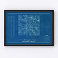 Vintage Map of Delaware County, Indiana 1936