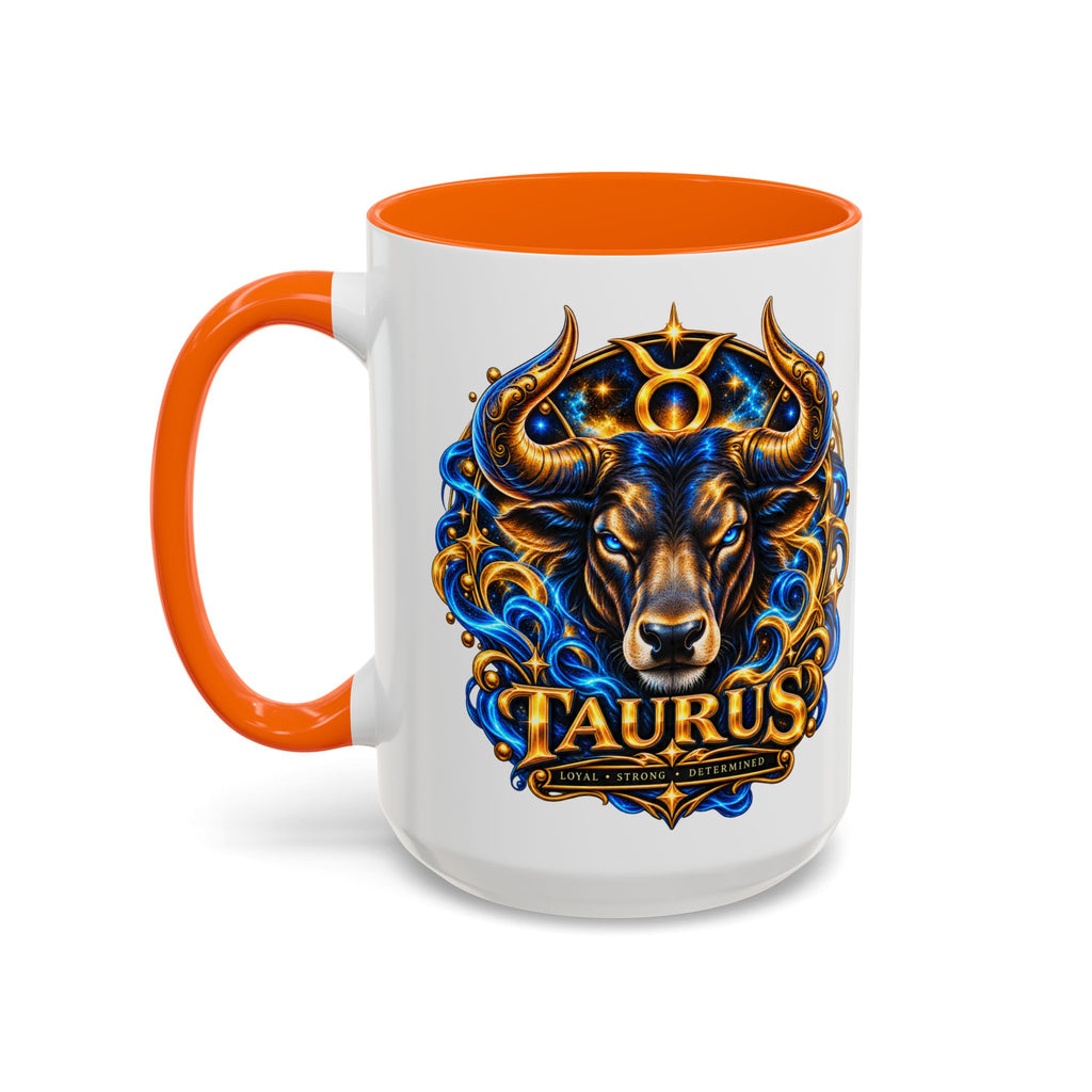 Taurus Coffee Mug — Zodiac Bull Accent Mug (11/15oz)