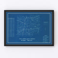 Vintage Map of Dubois County, Indiana 1936