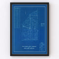 Vintage Map of Fountain County, Indiana 1936