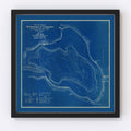 Vintage Gage Lake, IN Map 1923