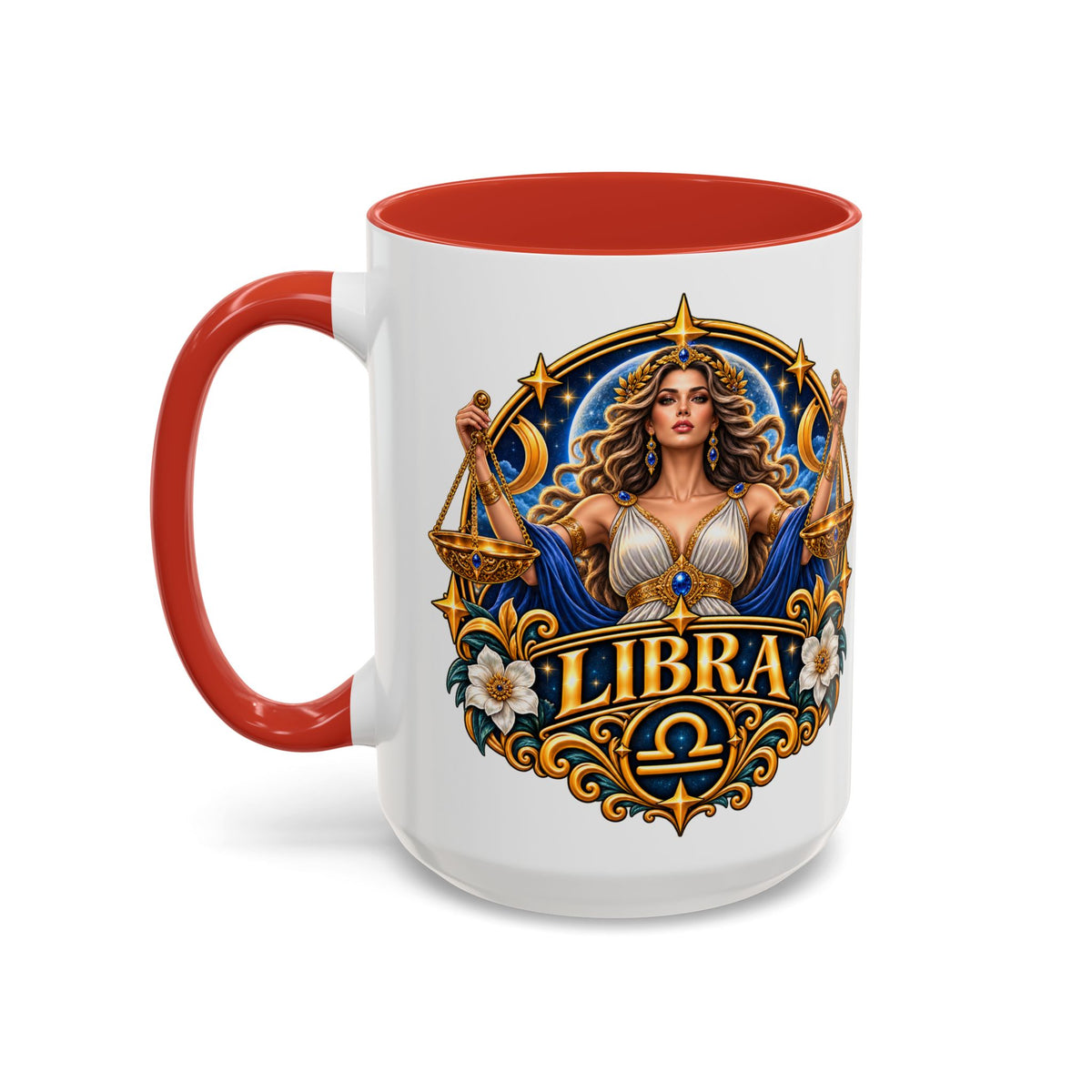 Libra Zodiac Coffee Mug – Elegant Horoscope Astrology Gift (11/15oz)