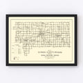 Vintage Map of Howard County, Indiana 1909