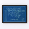 Vintage Map of Jackson County, Indiana 1936