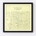 Vintage Map of Jay County, Indiana 1910
