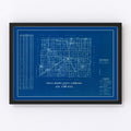 Vintage Map of Jay County, Indiana 1936