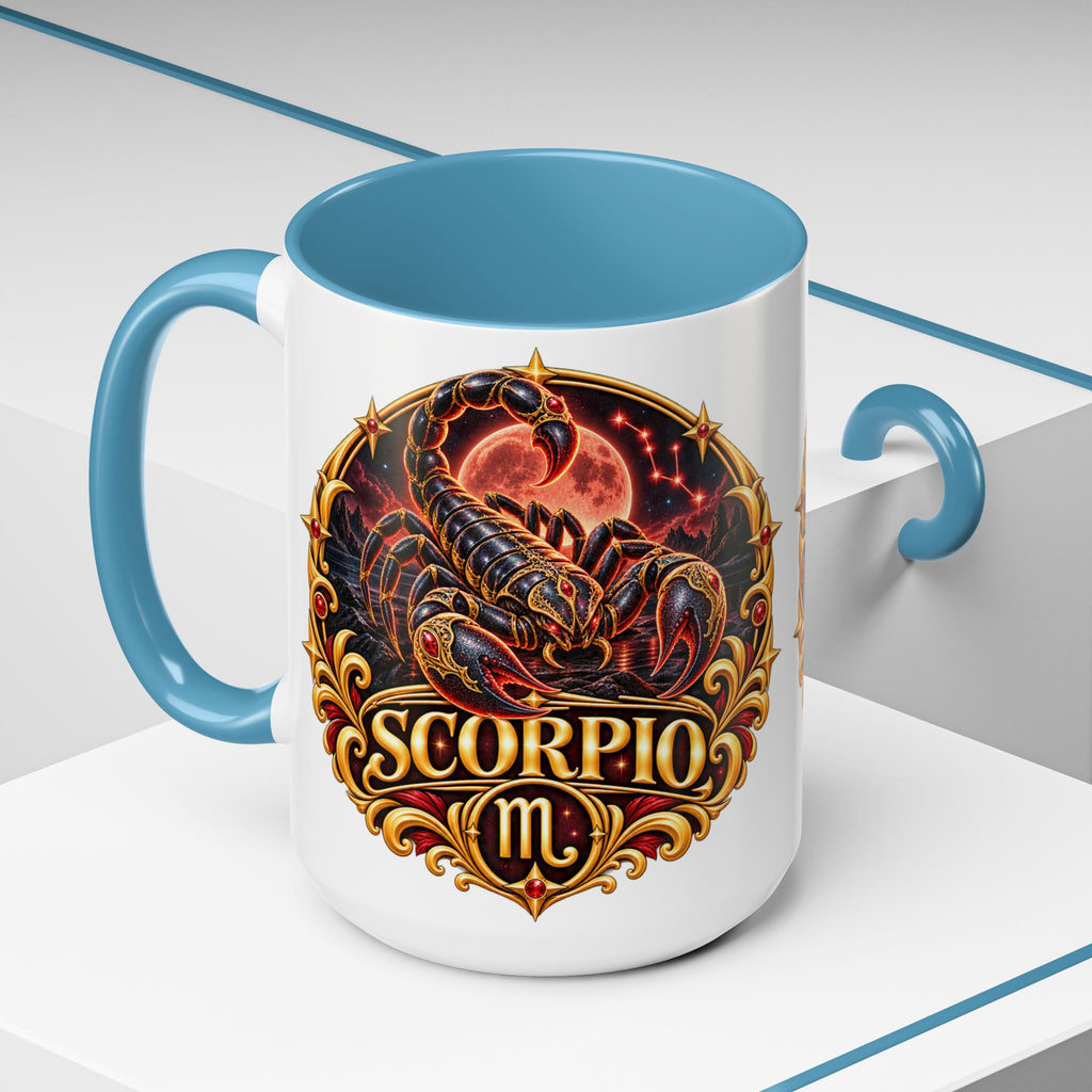 Scorpio Zodiac Coffee Mug — Bold Scorpion Astrology Design (11/15oz)