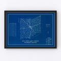 Vintage Map of Jennings County, Indiana 1936