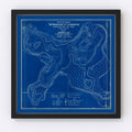Vintage Jimerson Lake, IN Map 1923