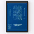 Vintage Map of Johnson County, Indiana 1936