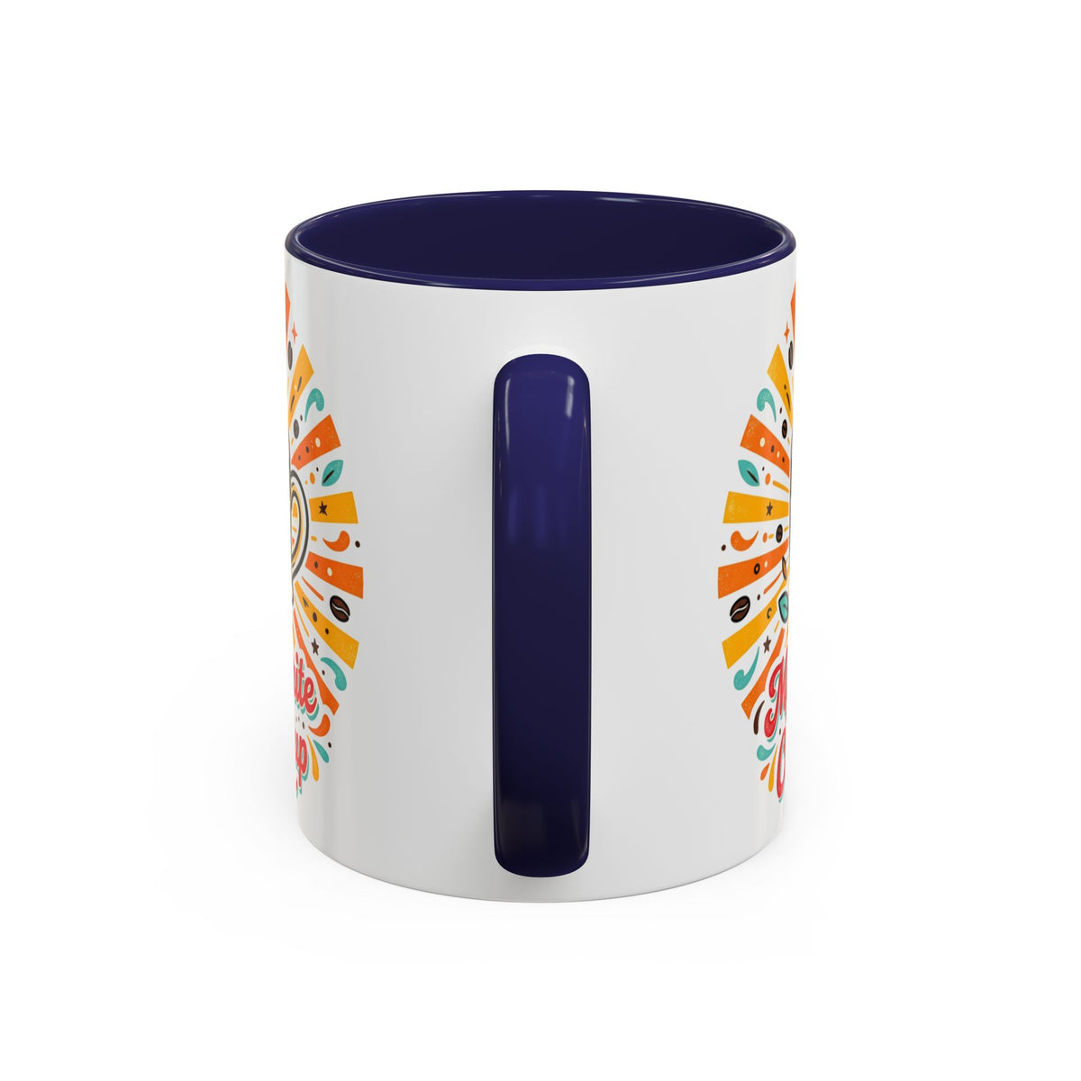My Favorite Coffee Cup Accent Mug — Colorful Ceramic Coffee Mug (11/15oz)