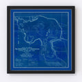 Vintage Lake Manitou, IN Map 1924
