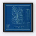 Vintage Map of Monroe County, Indiana 1936