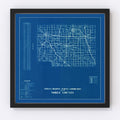 Vintage Map of Noble County, Indiana 1936