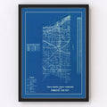 Vintage Map of Porter County, Indiana 1936