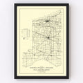 Vintage Map of Porter County, Indiana 1911