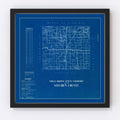 Vintage Map of Steuben County, Indiana 1936