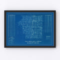 Vintage Map of Sullivan County, Indiana 1936