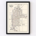Vintage Map of Terre Haute, Indiana 1907