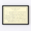 Vintage Map of Tipton County, Indiana 1910