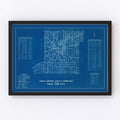 Vintage Map of Vigo County, Indiana 1936