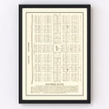 Vintage Map of Terre Haute, Indiana 1923