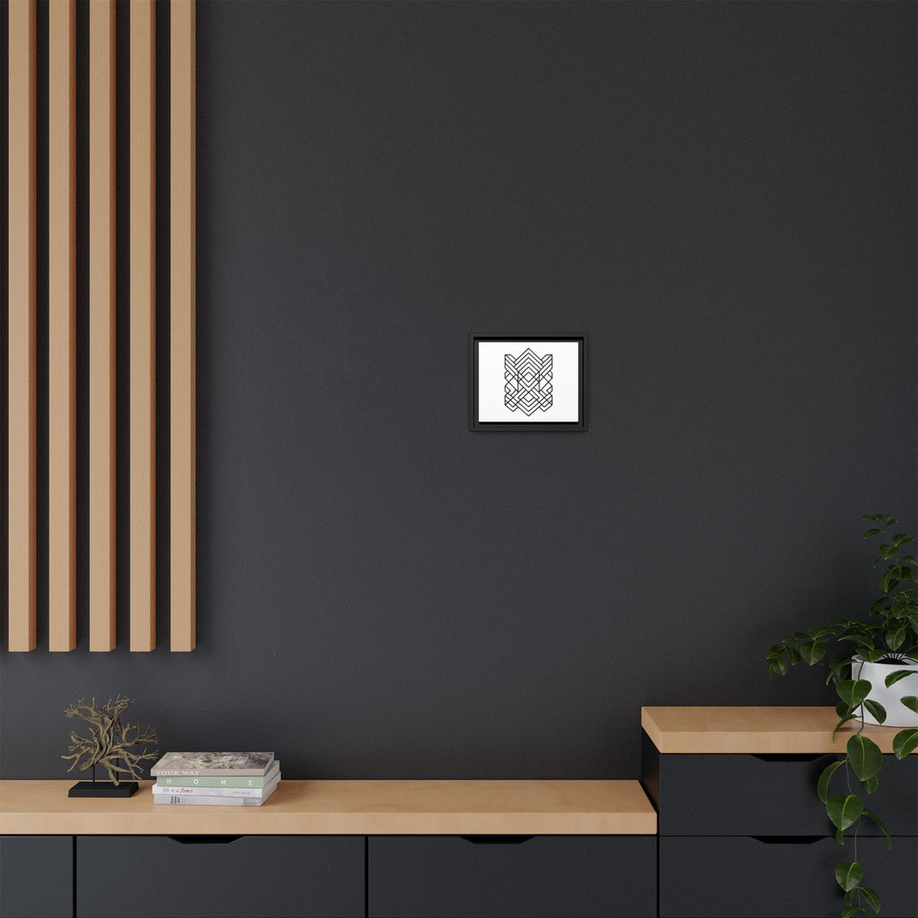 Framed Geometric Art Canvas