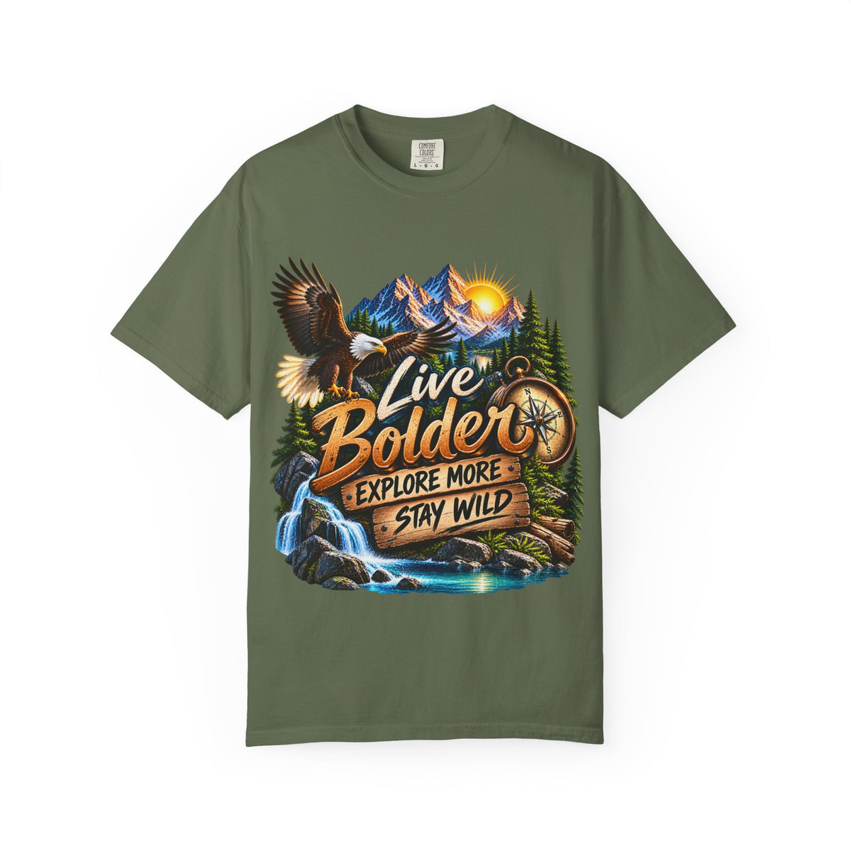 Adventure T-Shirt — "Live Bolder: Explore More, Stay Wild" Graphic Tee