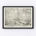 Vintage Map of Jefferson, Oklahoma 1872