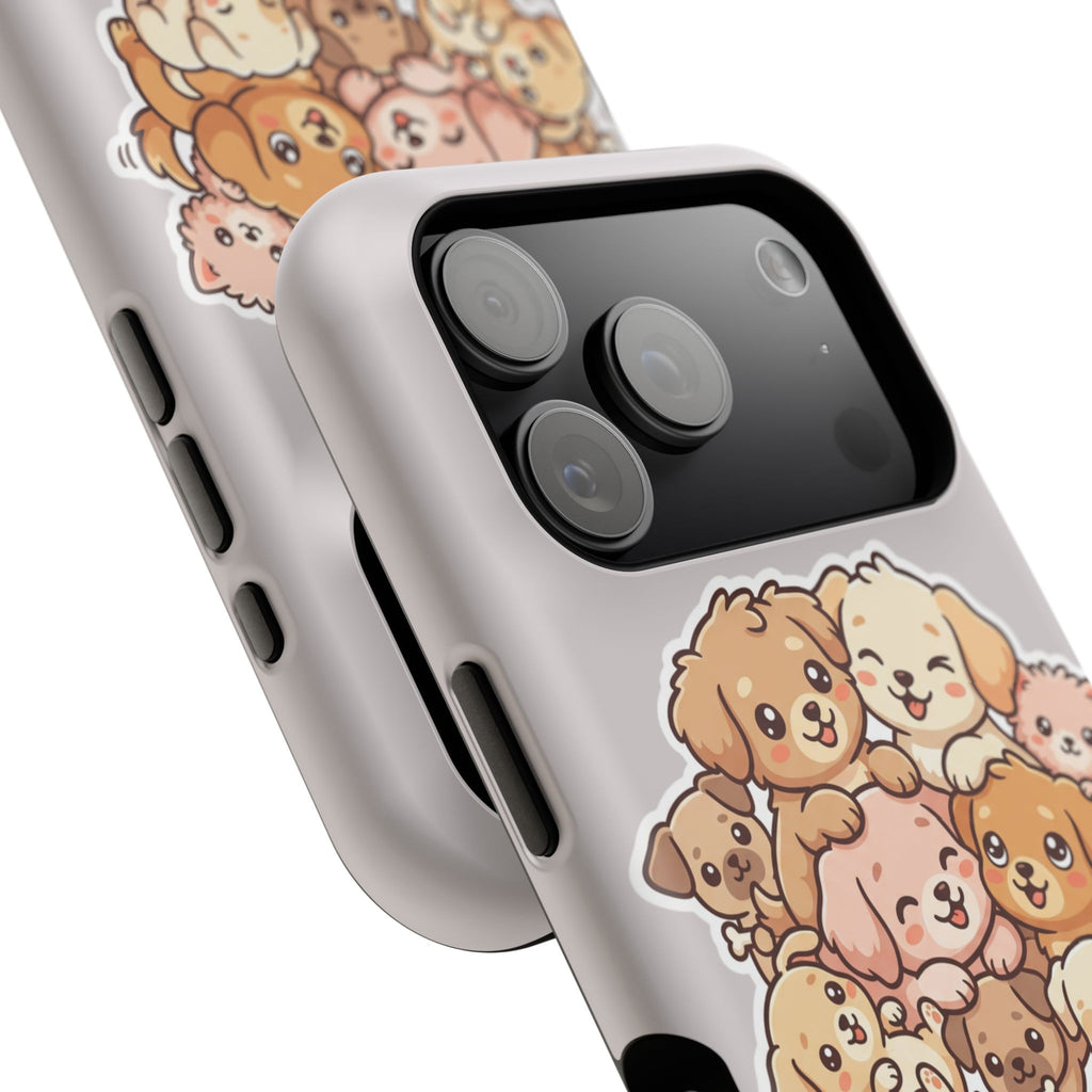 Cute Puppy Pile Magnetic Impact-Resistant Phone Case