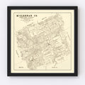 Vintage Map of McLennan County, Texas 1878