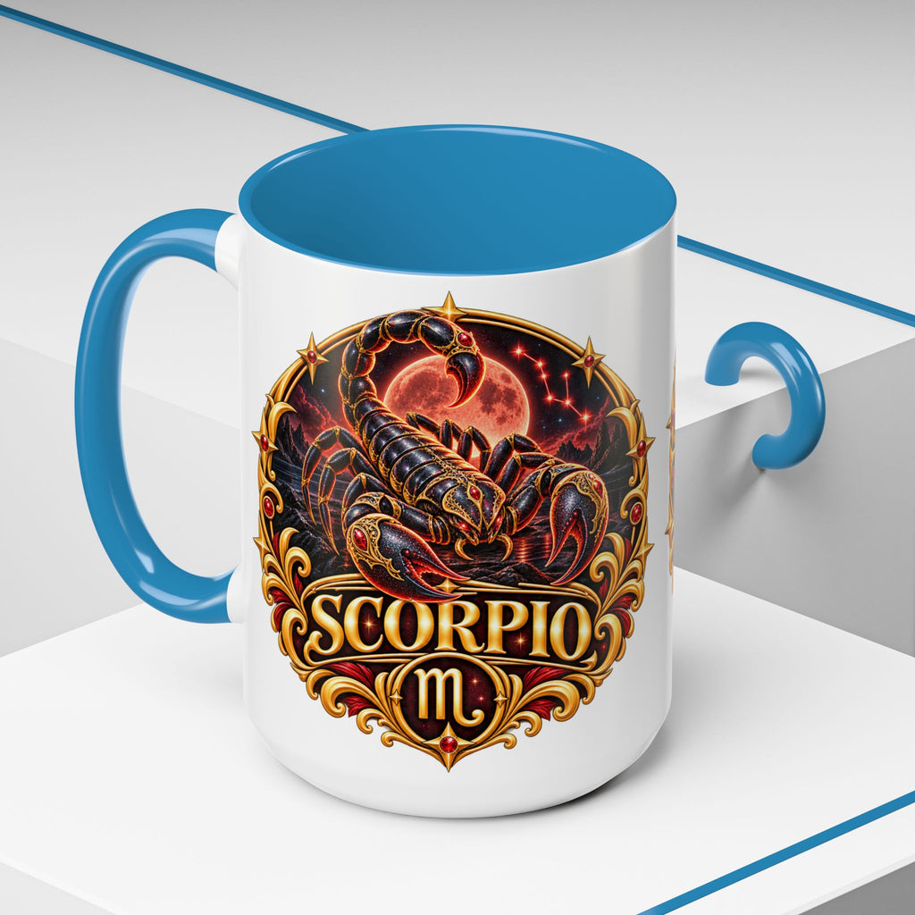 Scorpio Zodiac Coffee Mug — Bold Scorpion Astrology Design (11/15oz)