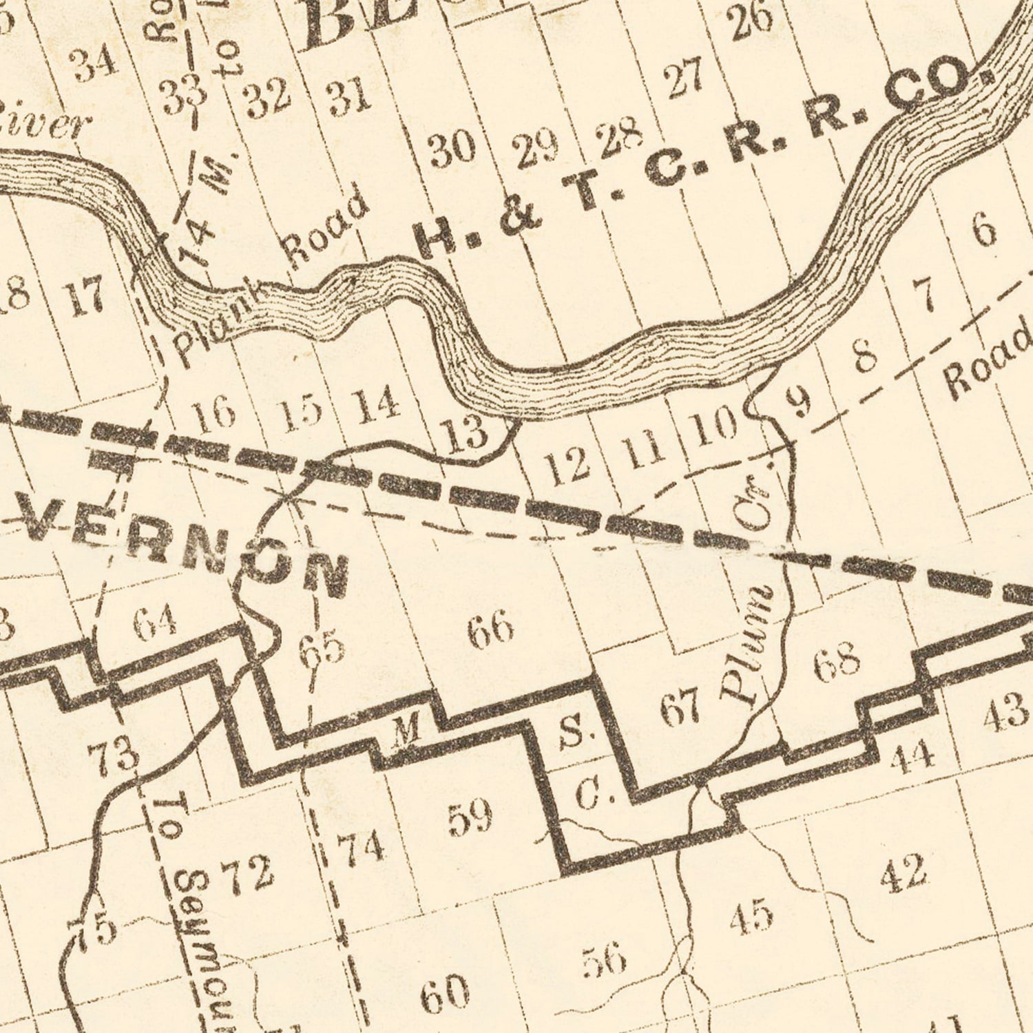 Vintage Map of Wilbarger County, Texas 1887