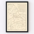 Vintage Map of Wilbarger County, Texas 1887