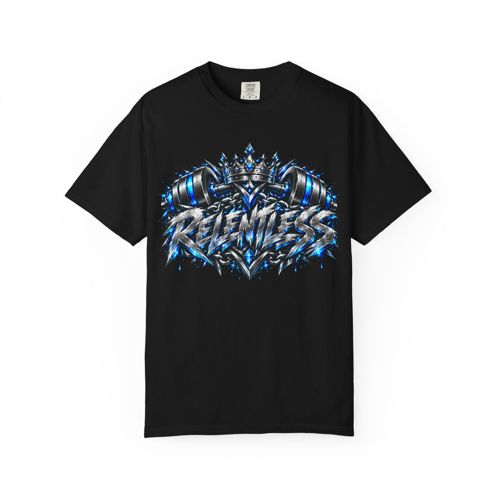 T-Shirt — Metallic Crown Graffiti Heart Graphic Tee