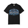 T-Shirt — Metallic Crown Graffiti Heart Graphic Tee