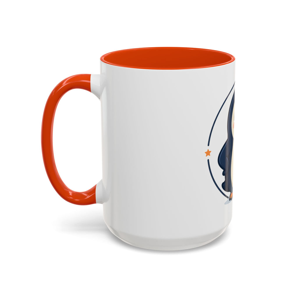 Cute Waving Penguin Mug | 11oz or 15oz Colorful Ceramic