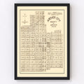Vintage Map of Archer, Texas 1921