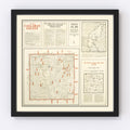 Vintage Map of Callahan County, Texas 1919