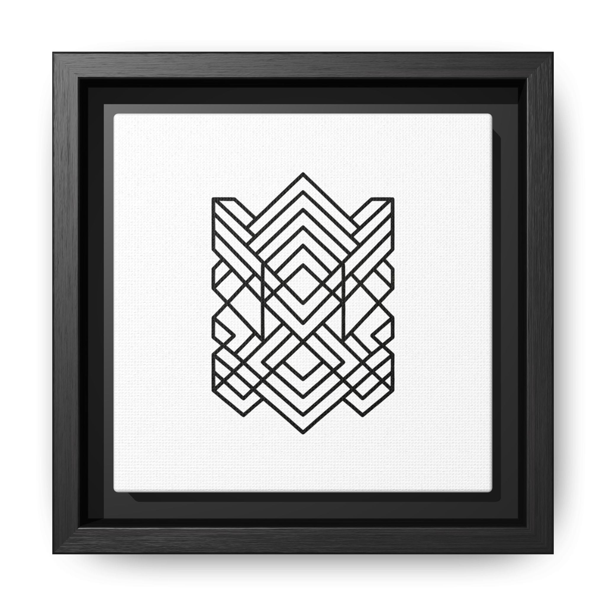 Framed Geometric Art Canvas