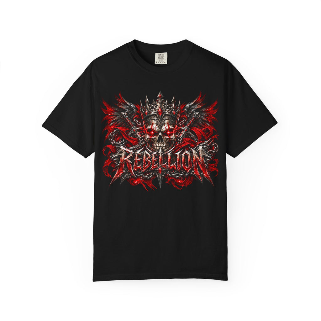 Rebellion Skull Graphic T-Shirt
